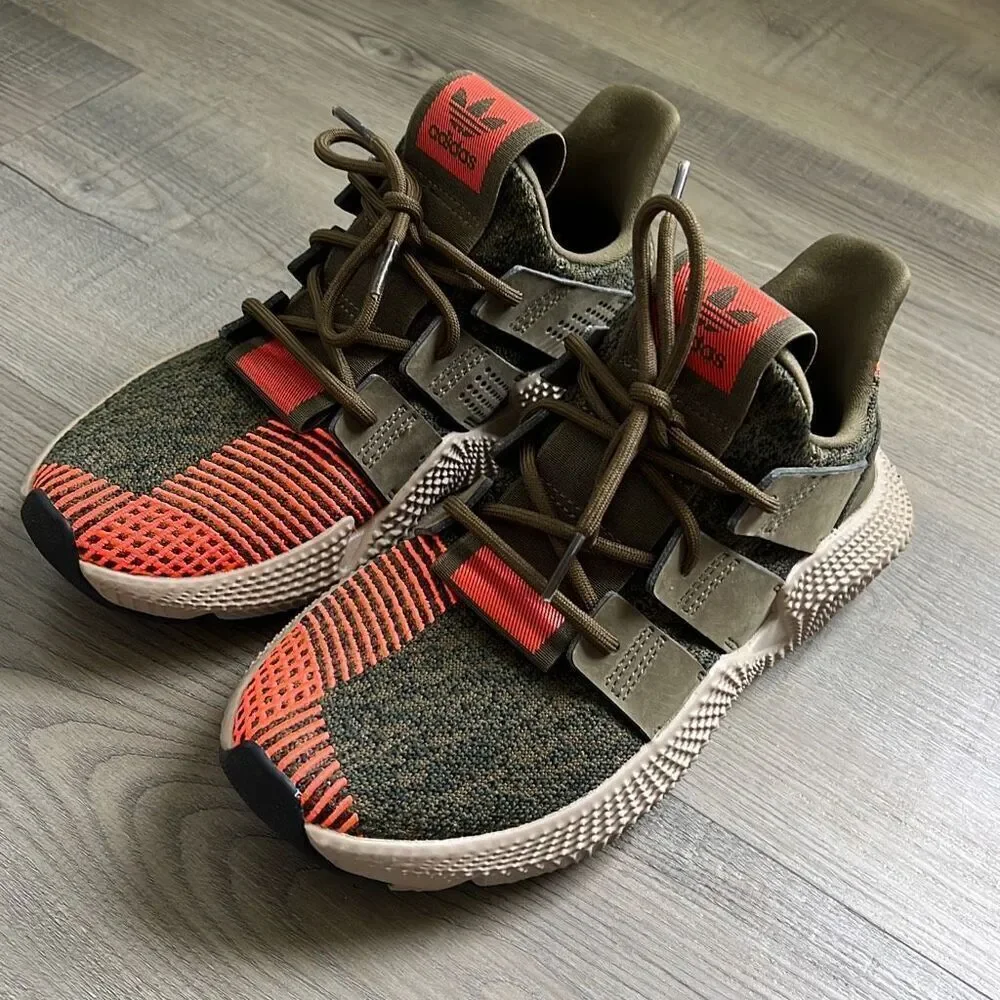 Adidas Prophere Junior Shoes Sneakers Green Orange AQ0509 Men’s 5